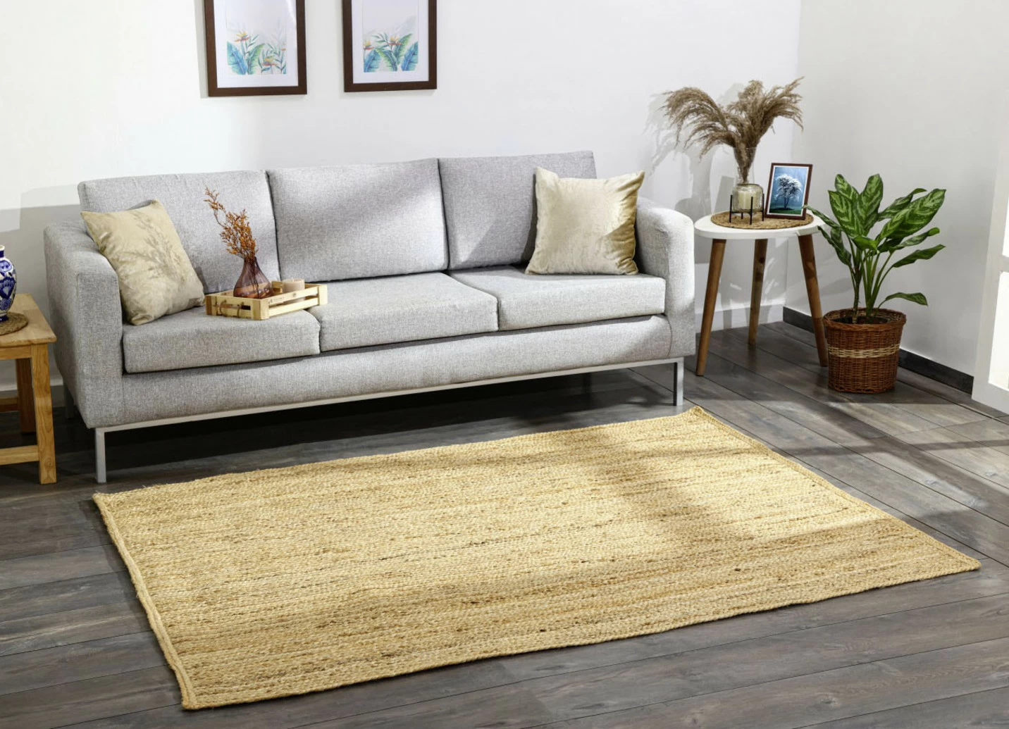 Teppiche und Brücken aus Jute