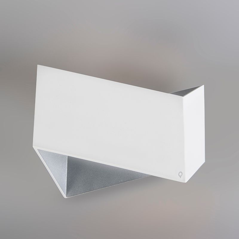 Set van 2 design wandlampen wit - Fold