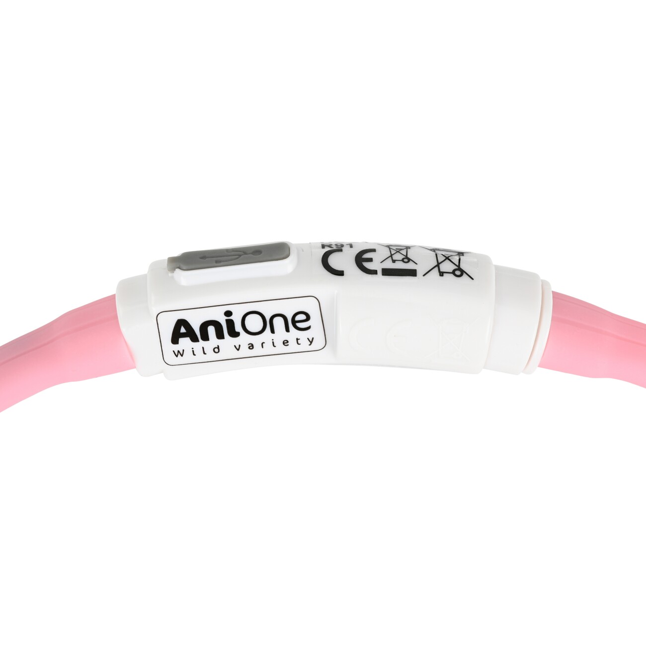 AniOne Leuchtring Silikon Candy rosa XS