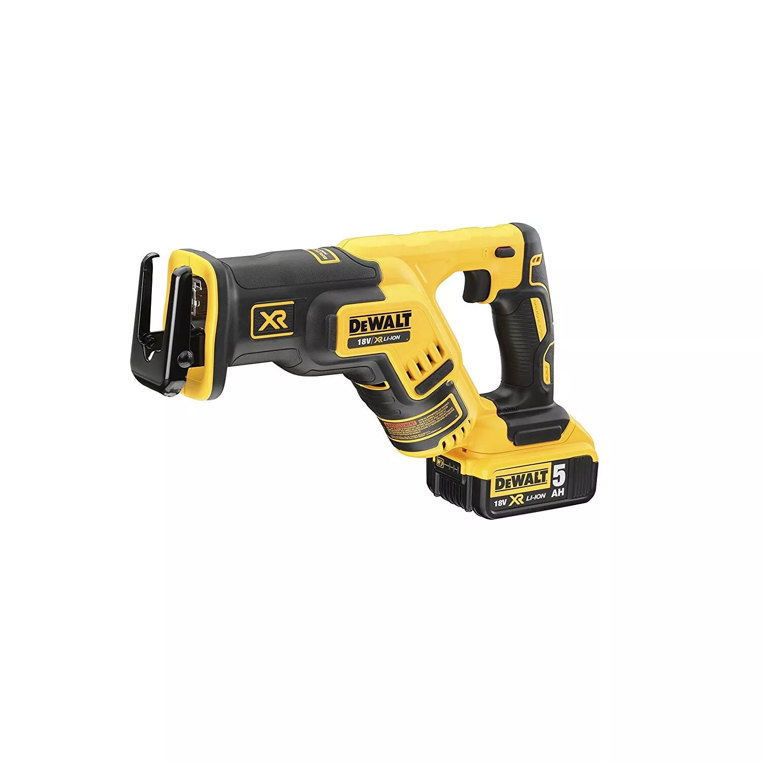 DeWALT DCS367P2 18V Li-Ion accu reciprozaag set (2x 5.0Ah accu) in TSTAK - koolborstelloos
