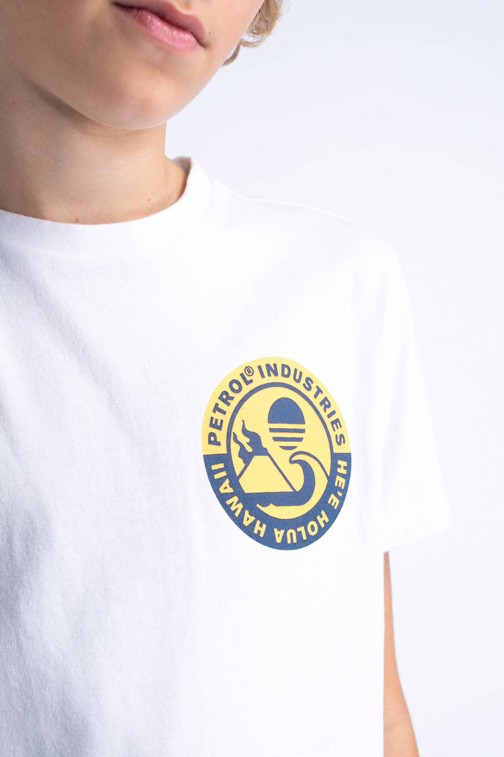 Petrol Industries T-shirt met logo wit