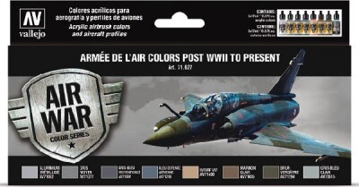 Vallejo - Air War Maling Sæt Til Model Hobby - Wwii-Present - 8X17 ML
