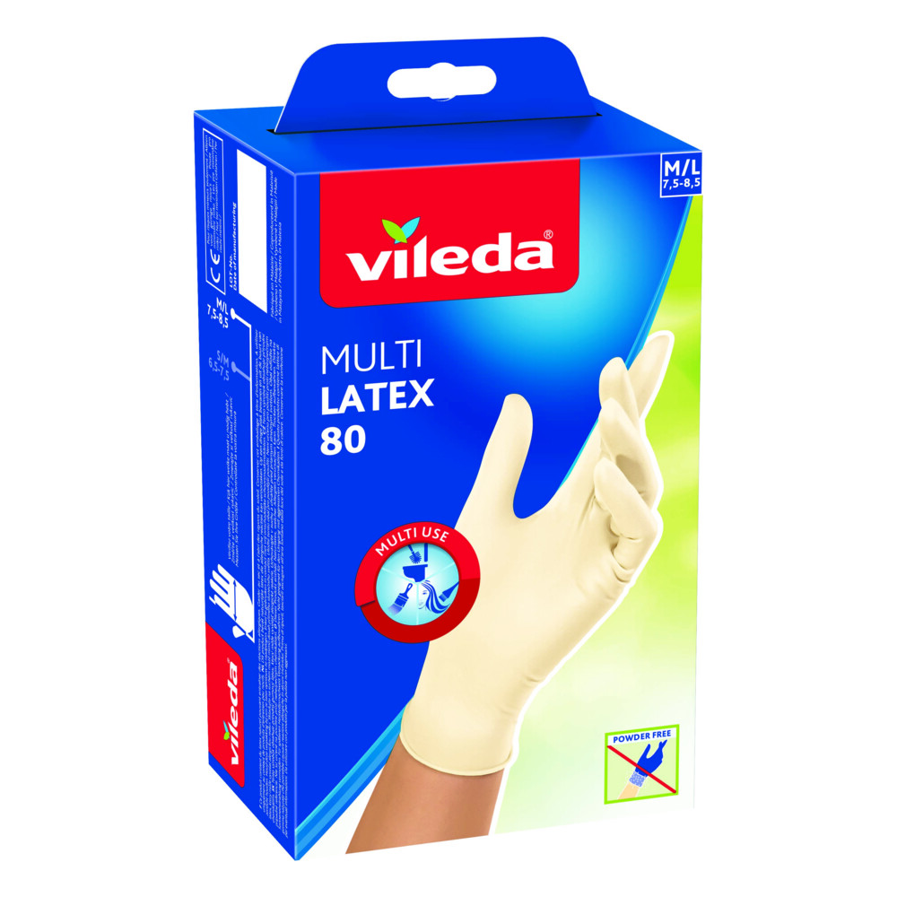 Vileda Multi Latex Handschoenen M/L80 Stuks