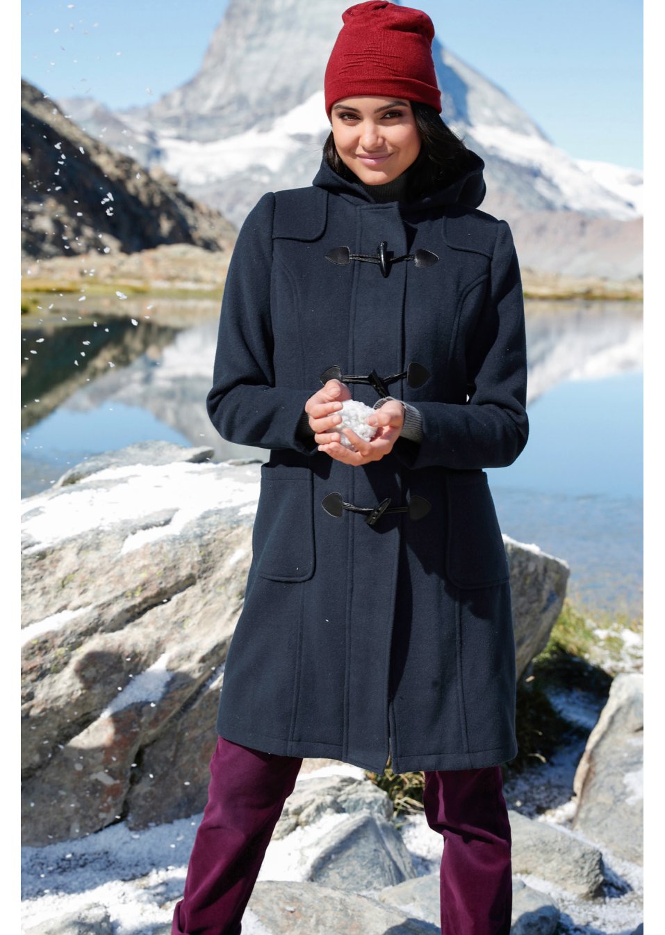 Manteau duffle-coat en laine