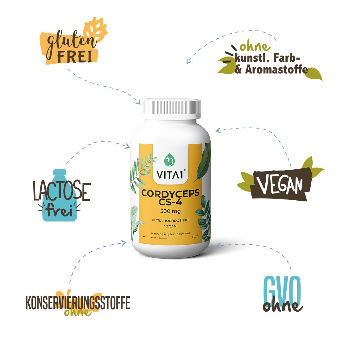 VITA1 Cordyceps CS-4, 500 mg