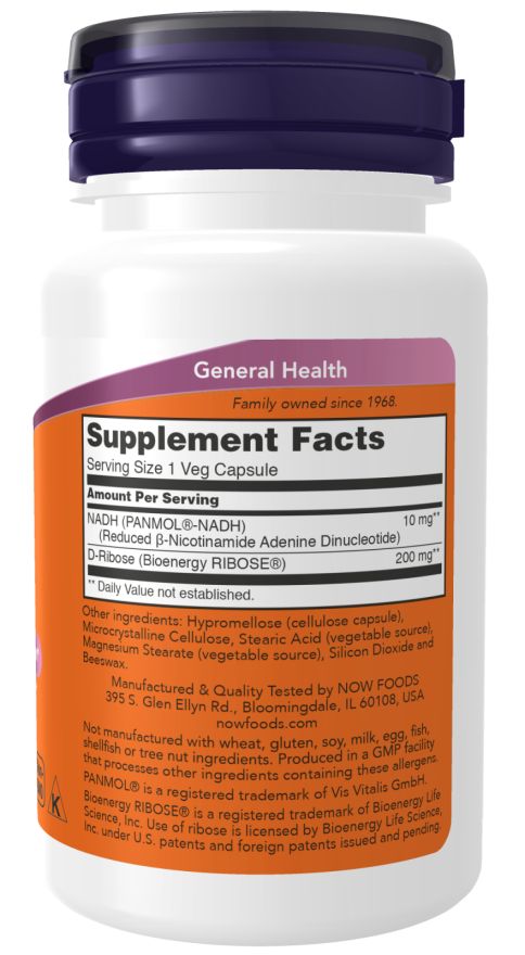 Now Foods NADH 10 mg