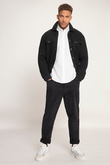 STHUGE Hemd, Langarm, Modern Fit, Mini-Buttondown-Kragen, bis 8 XL