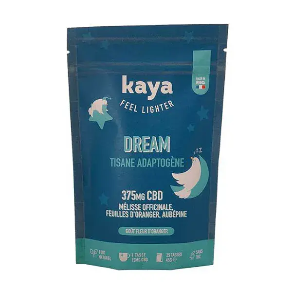 Chá de ervas adaptogênico para dormir Kaya com CBD e ervas 45g