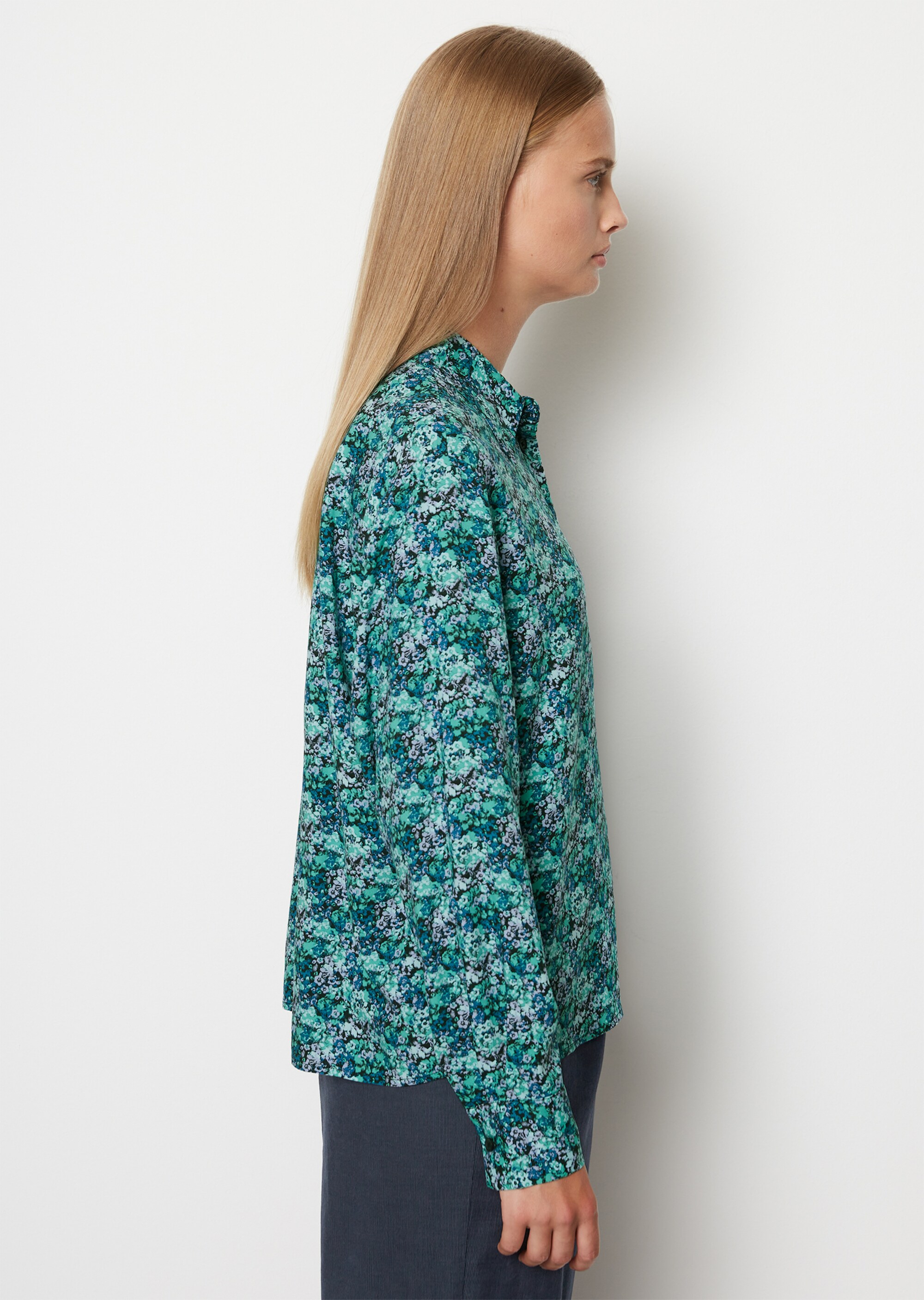 Print-Bluse looseaus LENZING™ ECOVERO™