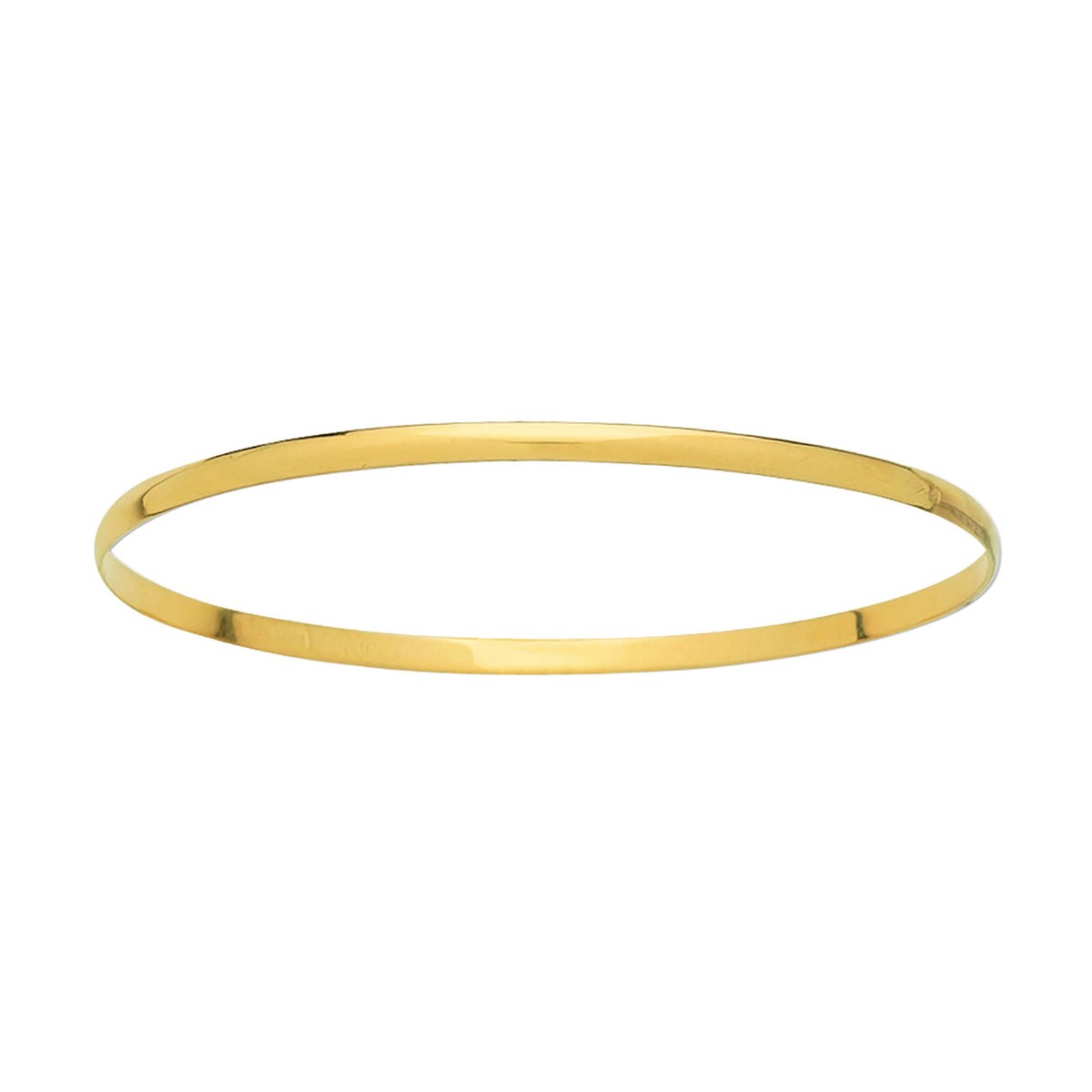 Bracelet Brillaxis jonc massif or fil 1/2 plat 6 mm