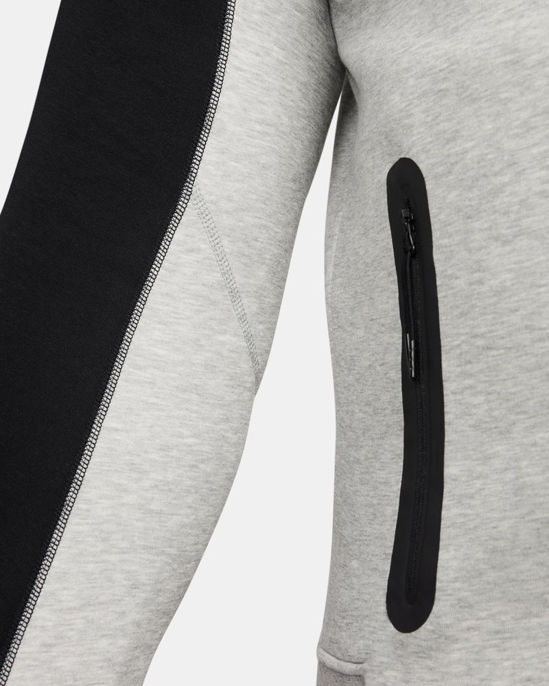 Sweat zippé à capuche Nike Sportswear Tech Fleece Gris & Noir pour homme