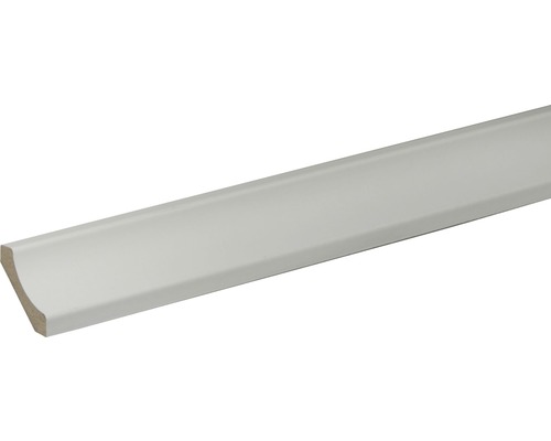 Witte kooflijst 28x28x2400 mm