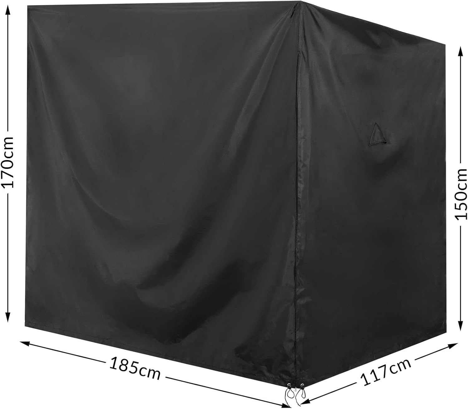 Casaria® Hollywoodschaukel 2 Sitzer Wetterfest Balkon 200kg Belastbar Gartenschaukel mit Dach Hellgrau Anti-Rutsch-Füße Garten Terrasse Schaukel 140cm Rückenlehne