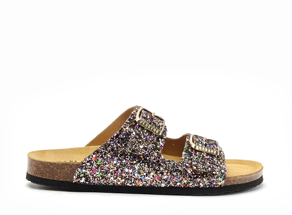 Plakton mules et sabots plats femme beta 180010 multicolore