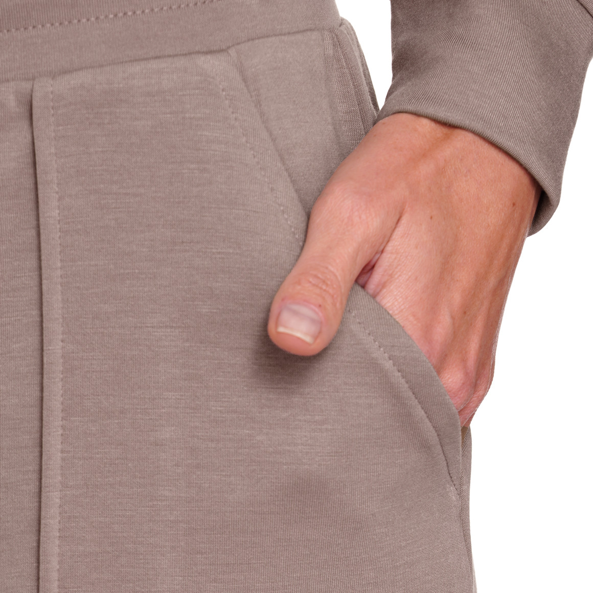 Gina Benotti Damen Sweatshorts aus Modal-Mix hellbraun