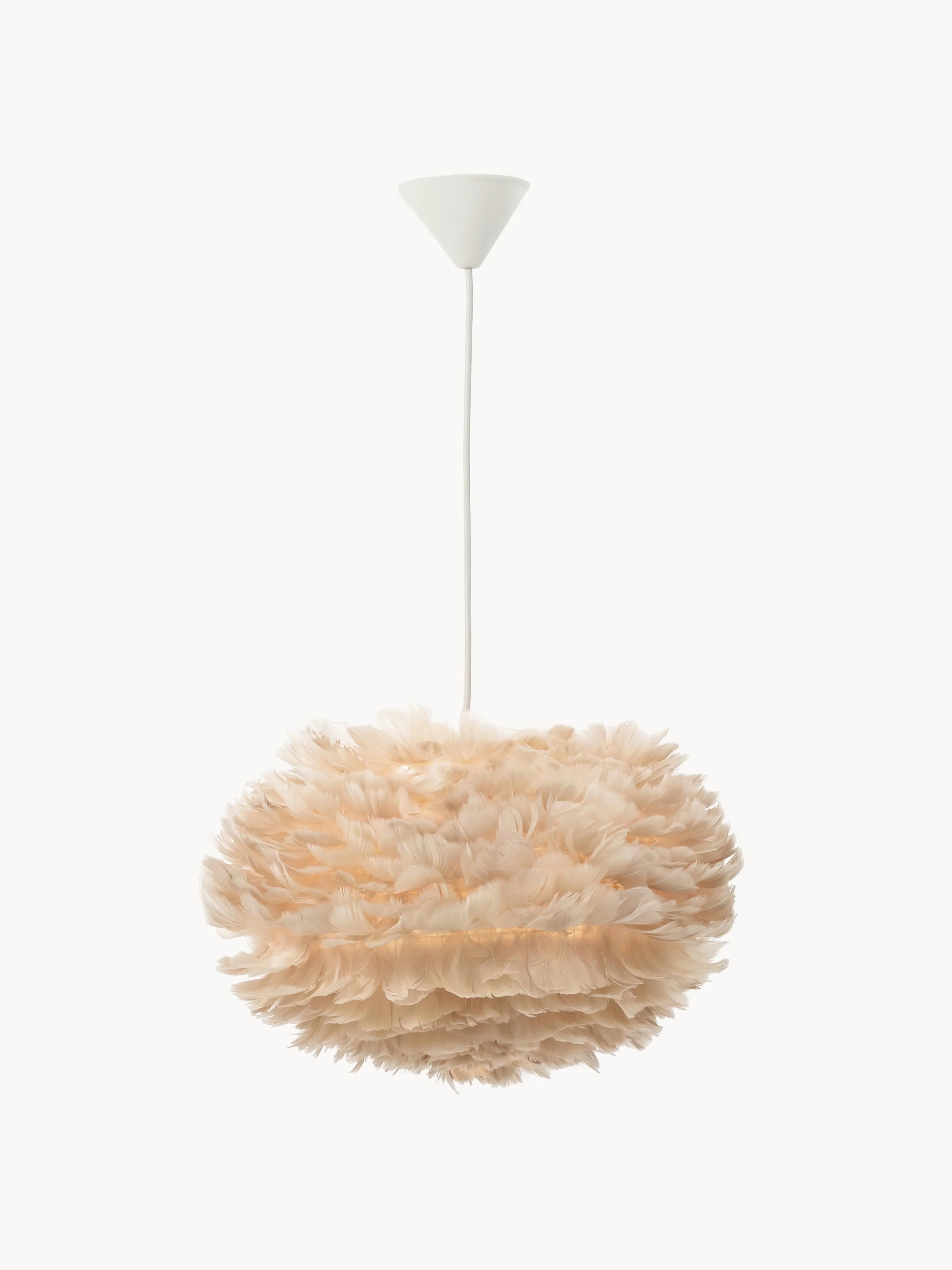 Grote hanglamp Eos van veren