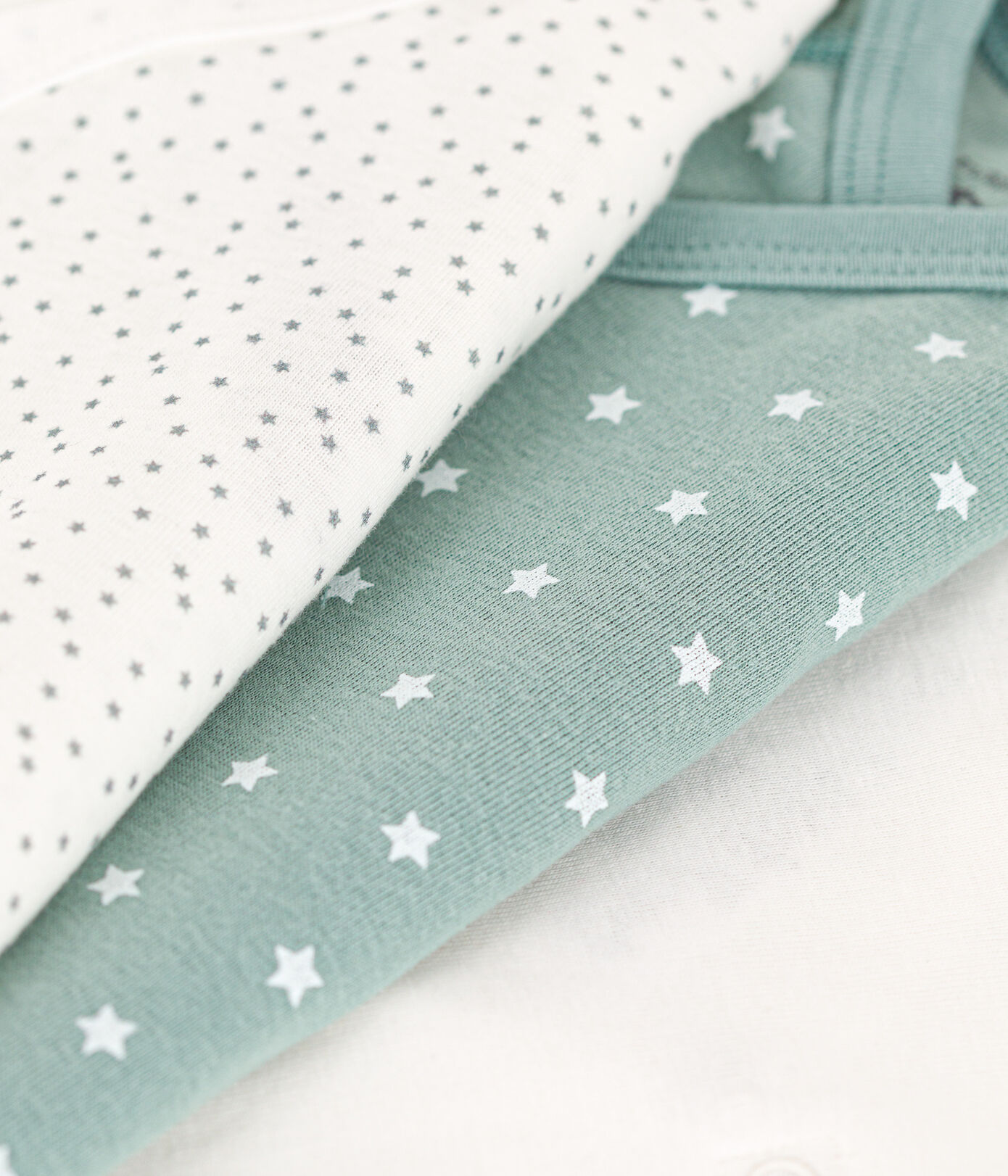 LOT DE 3 BODIES MANCHES COURTES BÉBÉ EN COTON