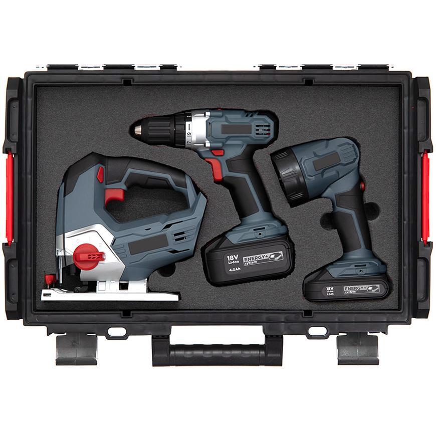 PROREGAL QBRICK Assortimentsdoos One XL HxBxD 39 x 58 x 13 cm 13,5 liter Incl. schuimrubberen inzetstuk met dekselgreep met klemsluitingen Zwart