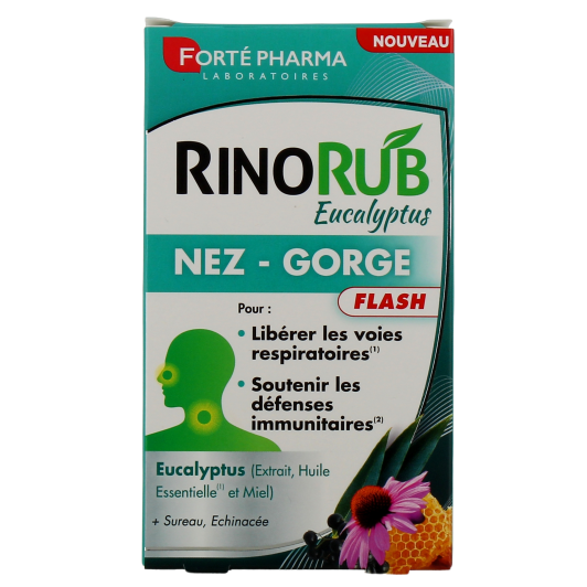 Forté Pharma RinoRub Gorge Bronches - Comprimés, Spray, Sirop, Pastilles