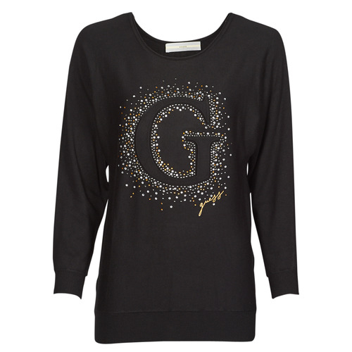 Guess - ABBY RN BATSLEEVE SWTR - Noir