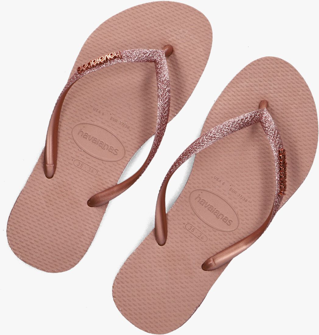 roze havaianas teenslippers slim sparkle ii