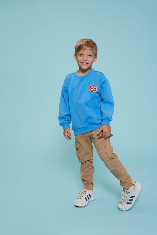 Sturdy Sturdy sweater oversized - Run the Day blauw