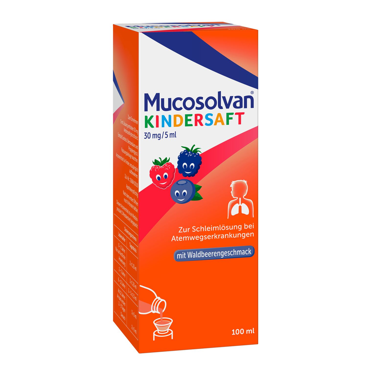 MUCOSOLVAN Kindersaft, Schleimlöser bei Husten, Hustenlöser