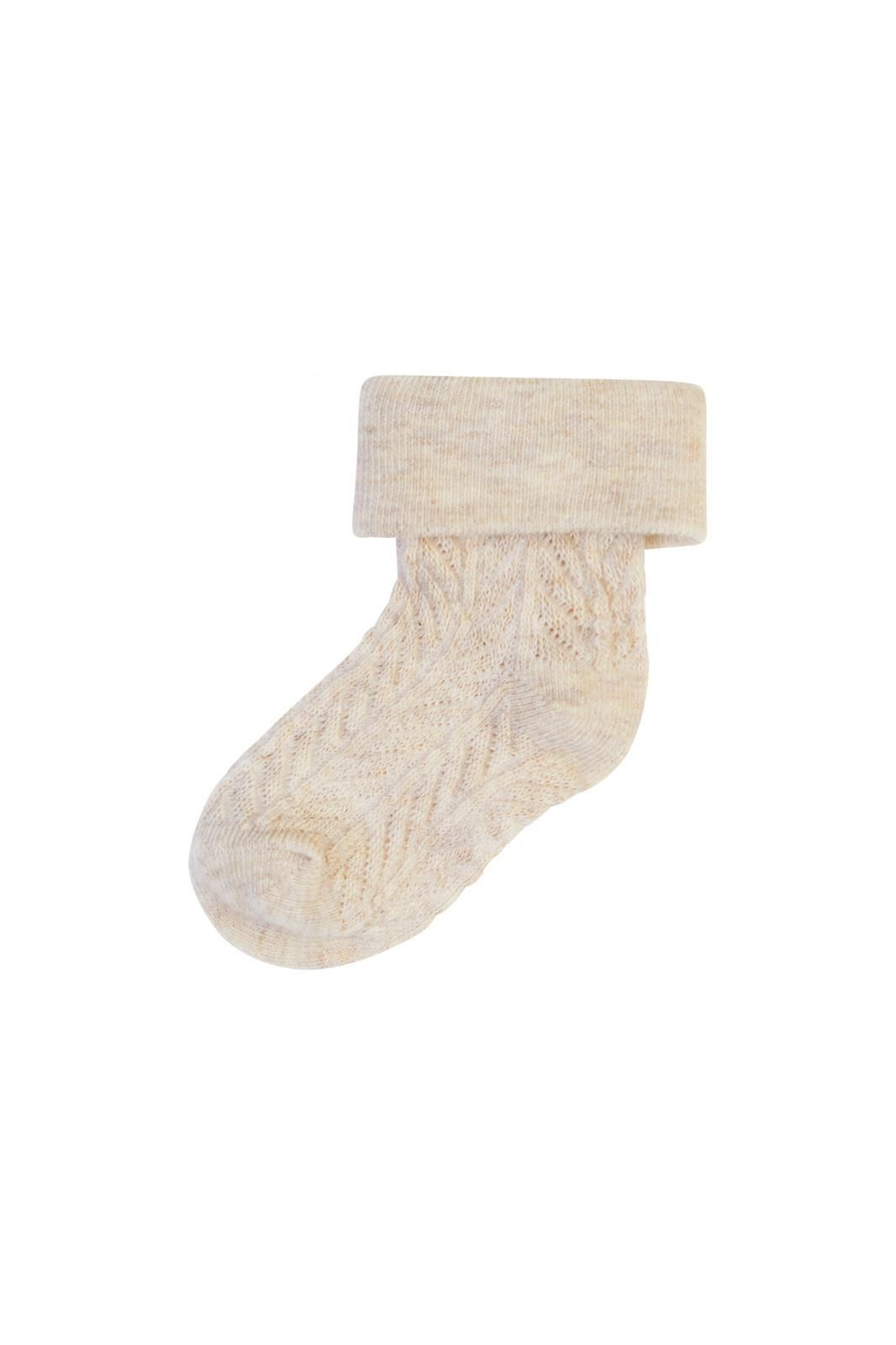 Noppies Newborn Sokken (4 paar) - Oatmeal Melange