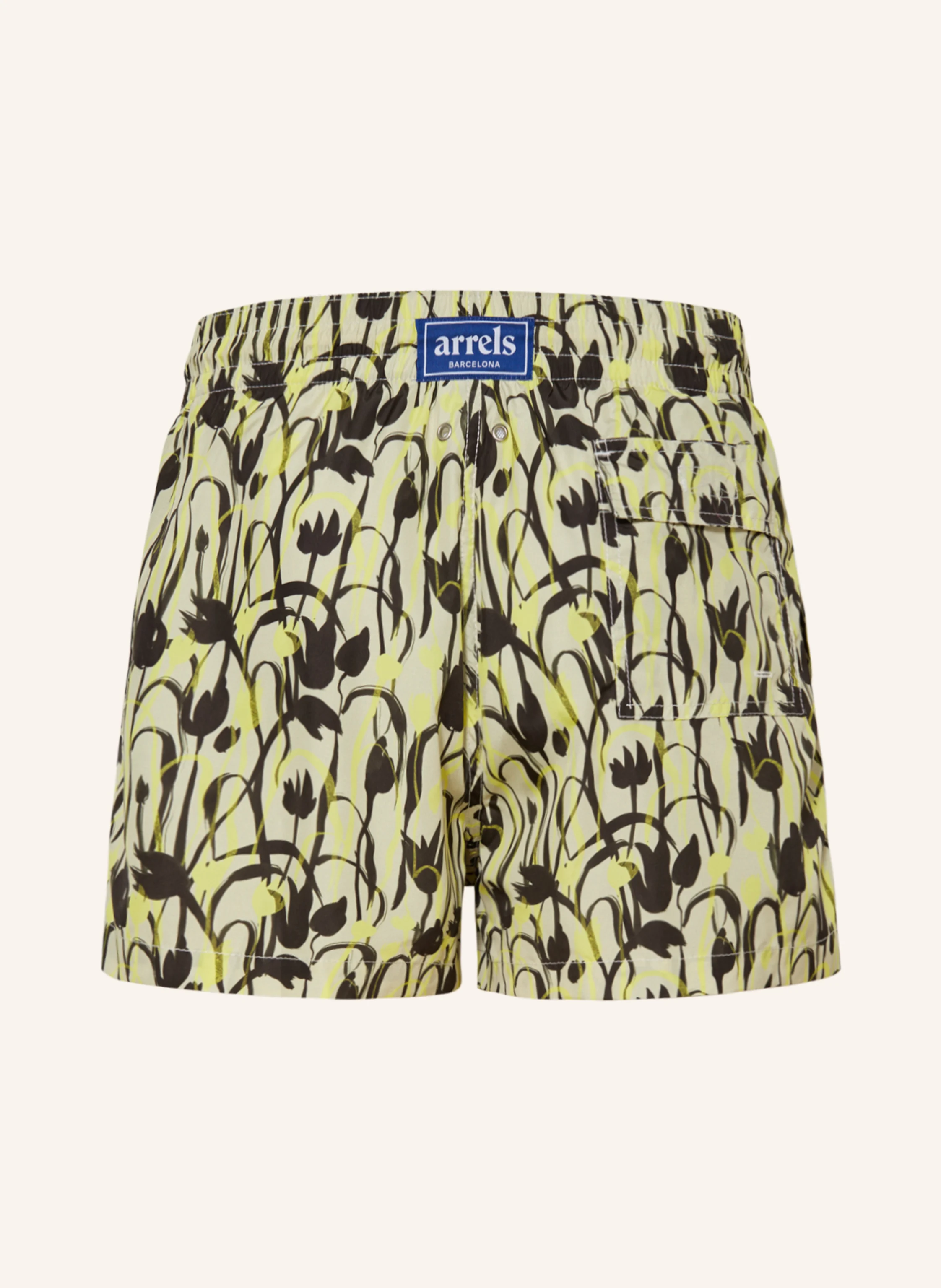 arrels BARCELONA Badeshorts BEIGE TULIPS × CECILIA CARLSTED
