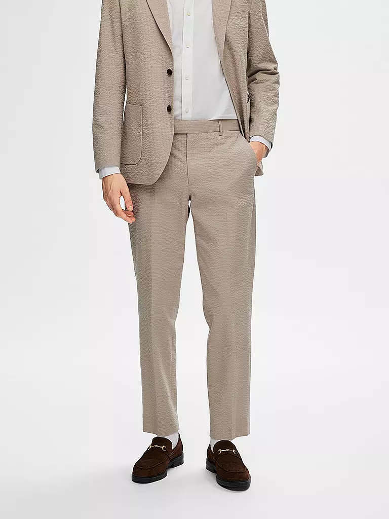 SELECTED Anzughose SLHREG beige