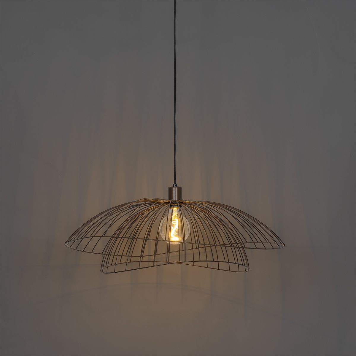 Design hanglamp donkerbrons 66 cm - Pua