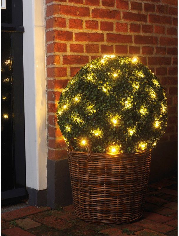 Lumineo Kerstverlichting - lichtnet - warm wit - 50 x 50 cm - 80 lampjes