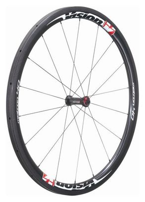Roue avant Vision Metron 40 carbon ud 18h boyau