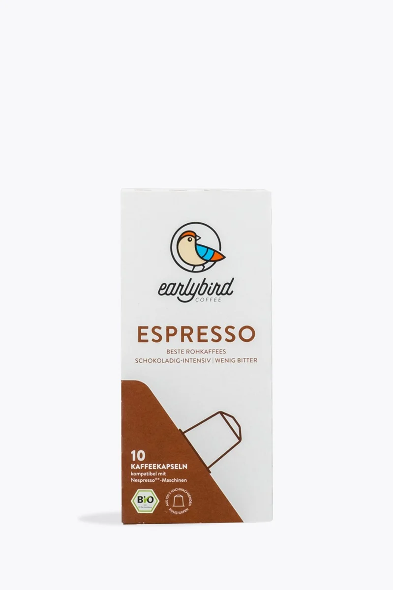 earlybird coffee Espresso Bio 10 Kapseln Nespresso® kompatibel