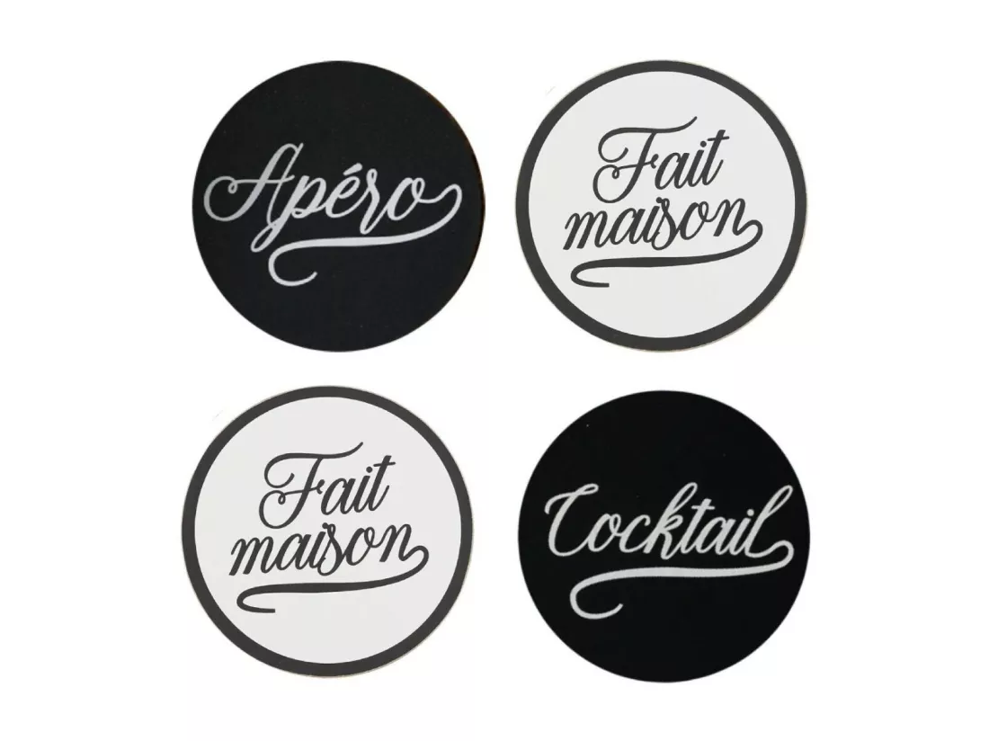Lot de 4 Dessous de Verre 
