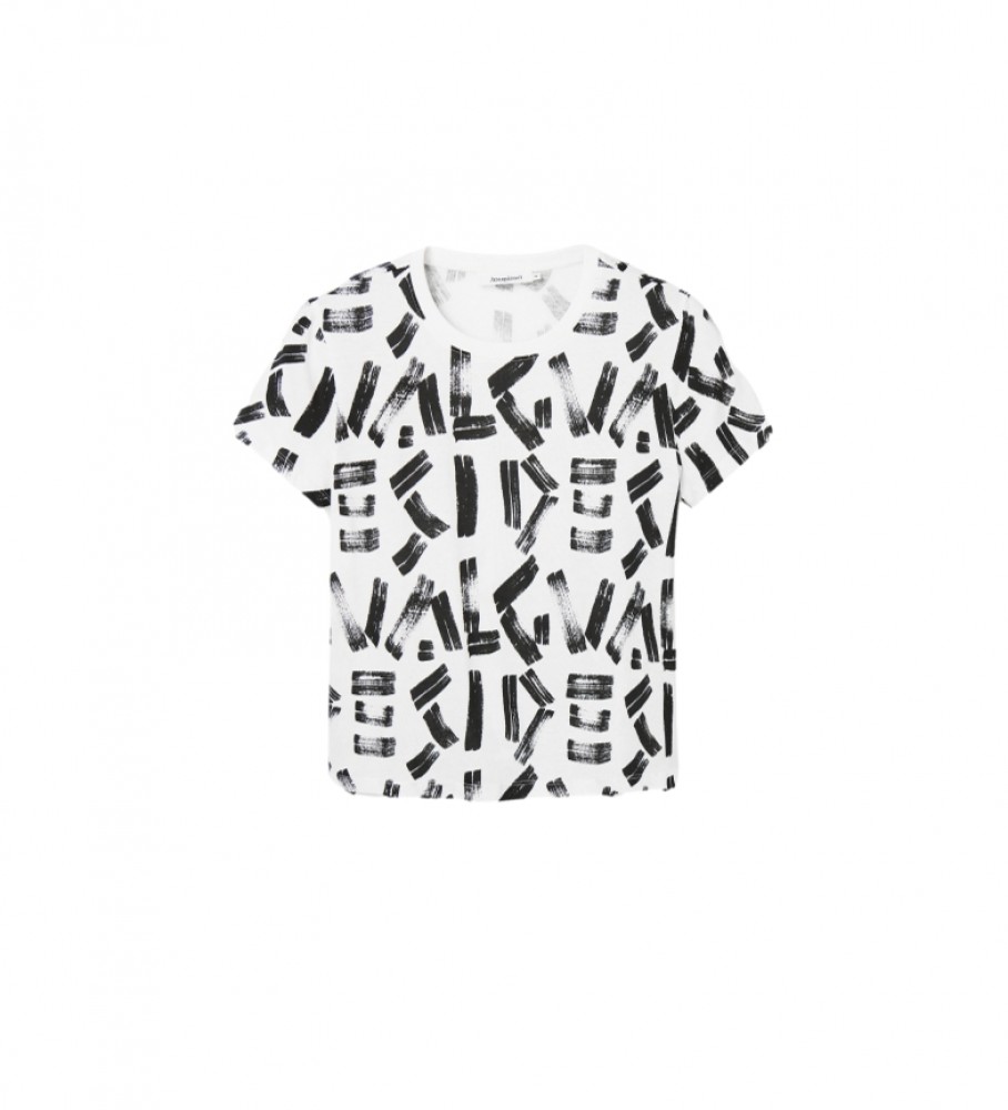 Camiseta branca Desigual Glasgow