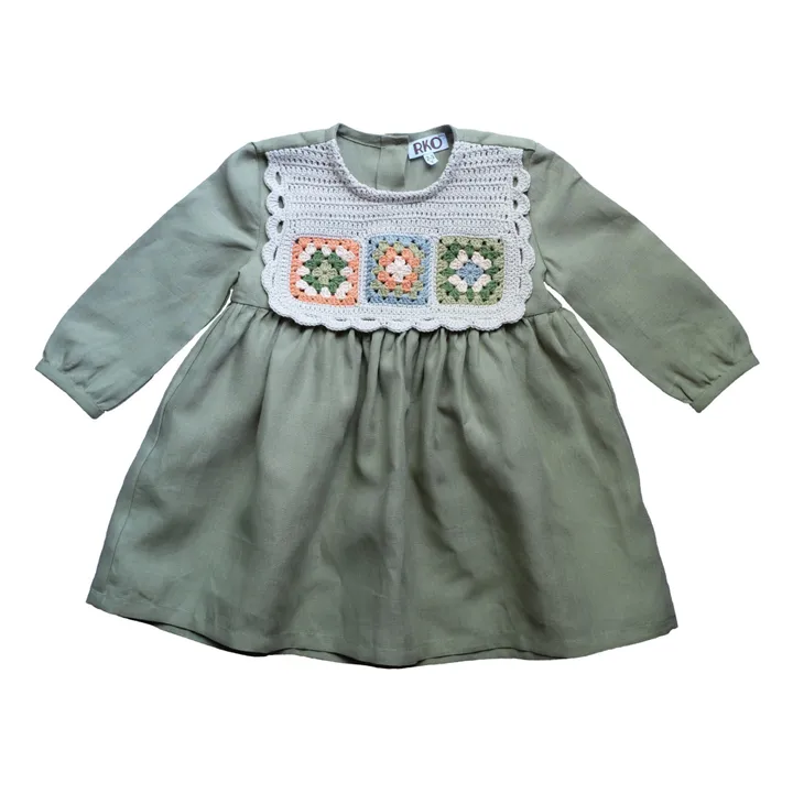 RKO Robe Lin Crochet | Sauge