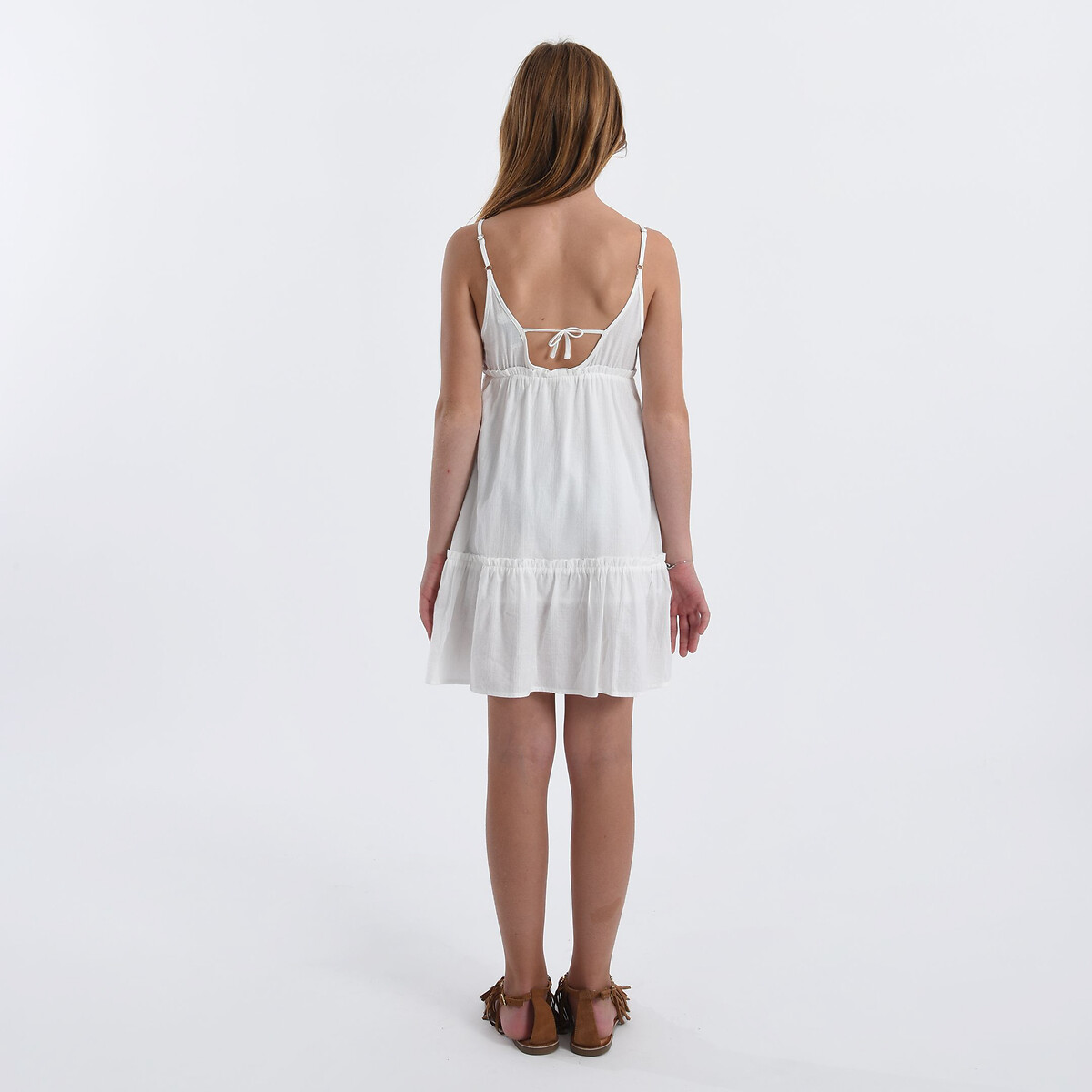 GAROTA MOLLY BRACKEN<br>Vestido com alças finas tipo espaguete