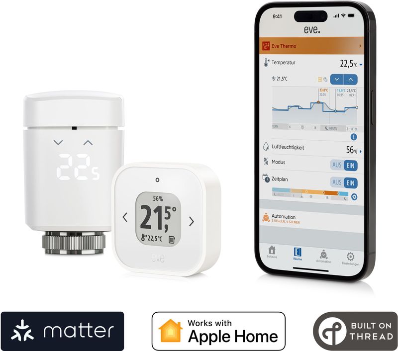Eve - Thermo Comfort Set - Thermostaat - Wit - Smart Home