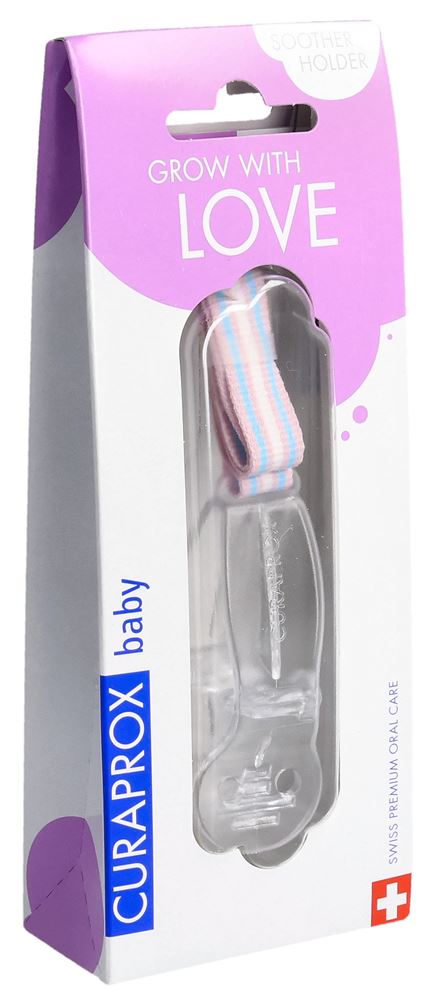 CURAPROX Schnullerhalter transparent 1 Stk
