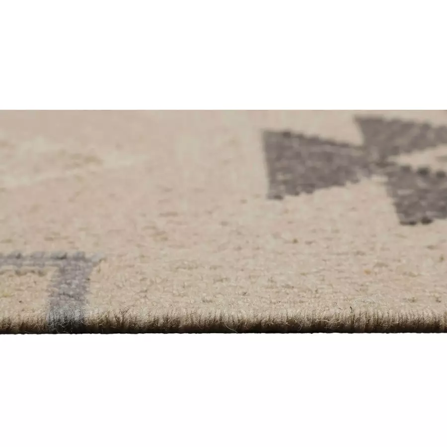 Green Looop Handweb-Teppich Jong beige