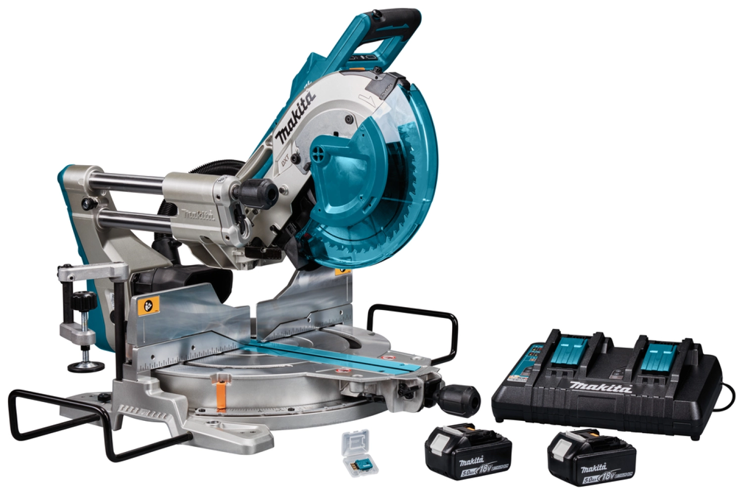 Makita DLS111PT2U 36V (2x18V) Li-ion accu afkortzaag set (2x5.0Ah) - 260 mm