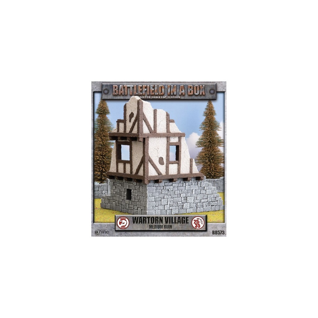 Battlefield in a Box: Wartorn Village - Medium Ruin