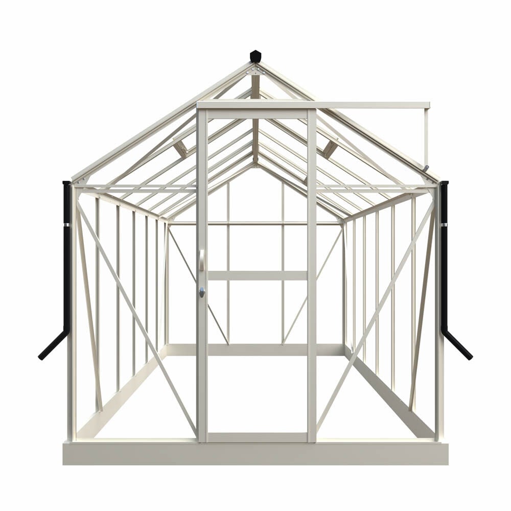 Royal Well Mary IV - Tuinkas - Wit - 241x212x425 cm - Veiligheidsglas