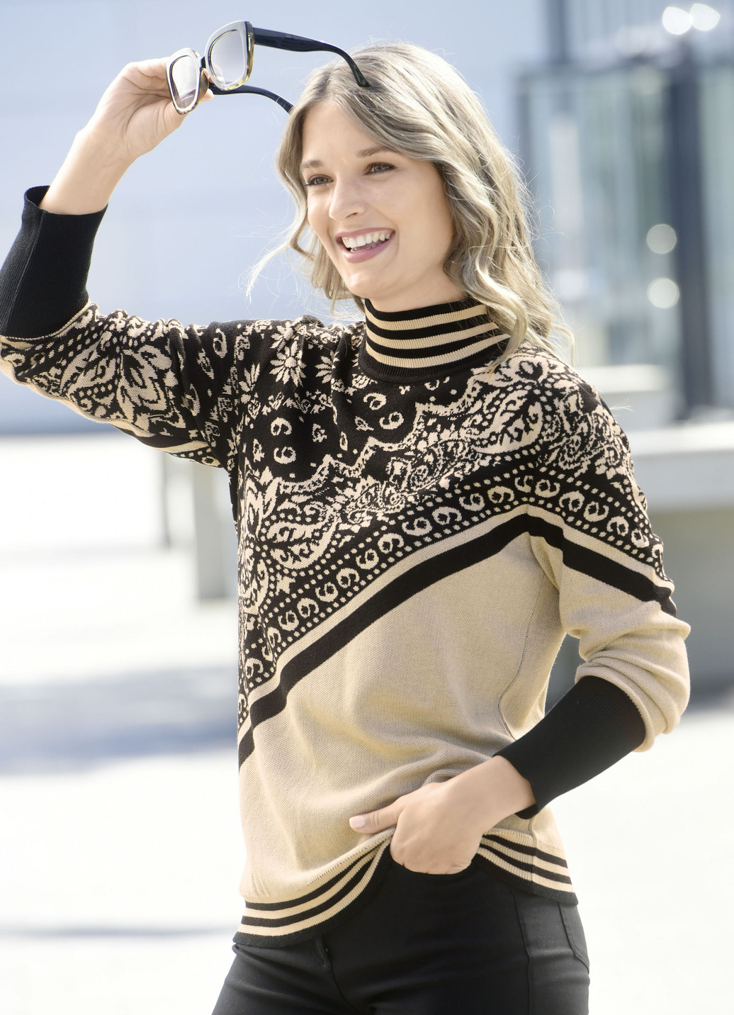 Pullover in Jacquard-Dessin
