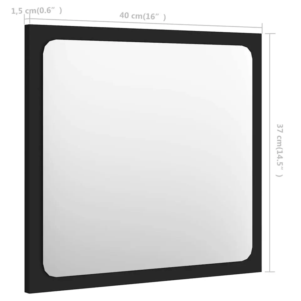 vidaXL - Badkamermeubelset - Zwart - Bewerkt hout
