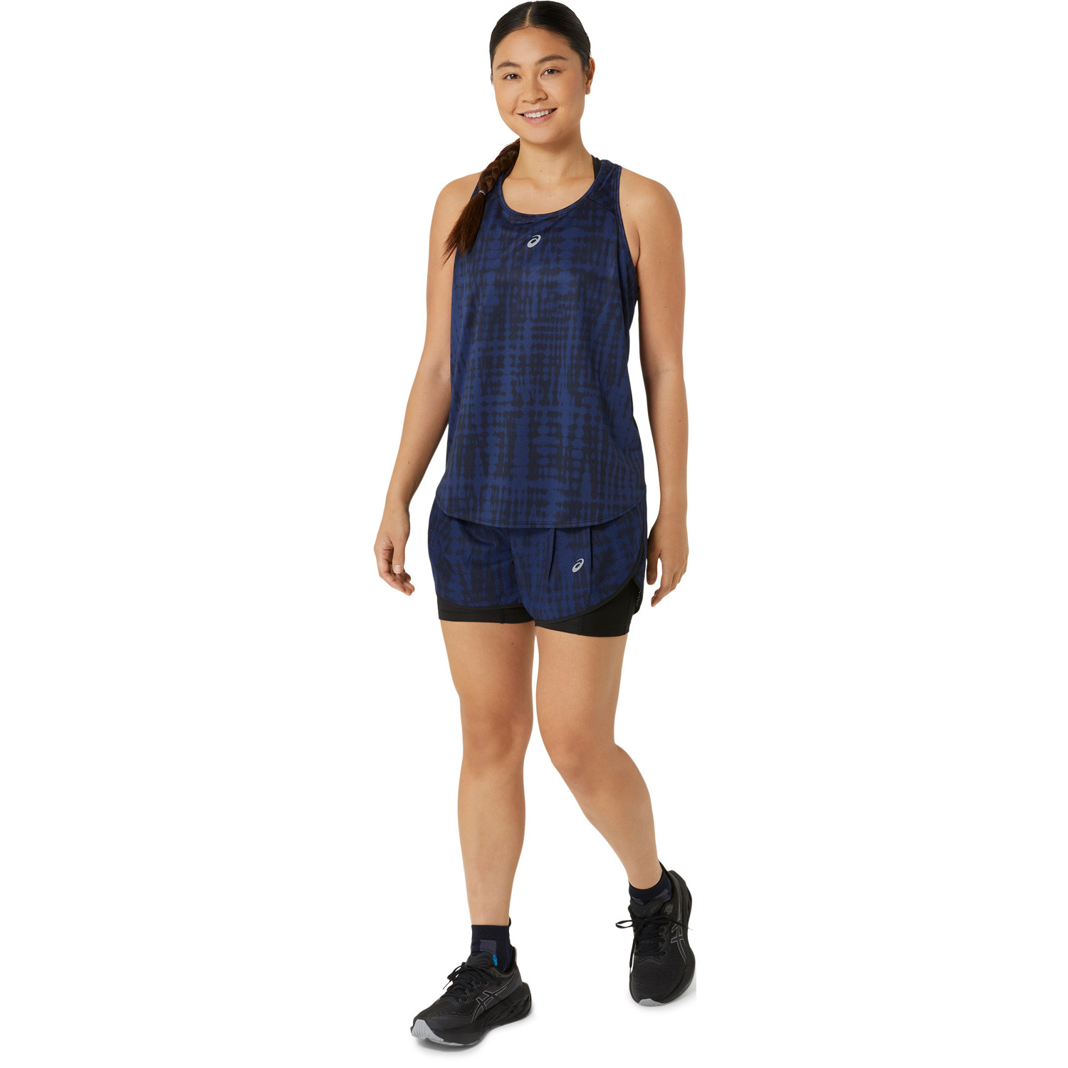 ASICS Road All Over Print 2in1 3'' Short Dames