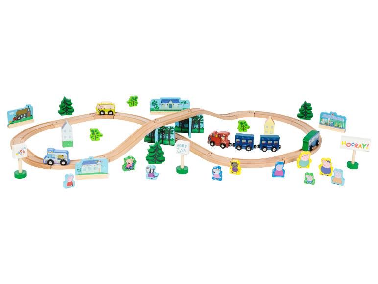 Houten treinset Peppa Pig