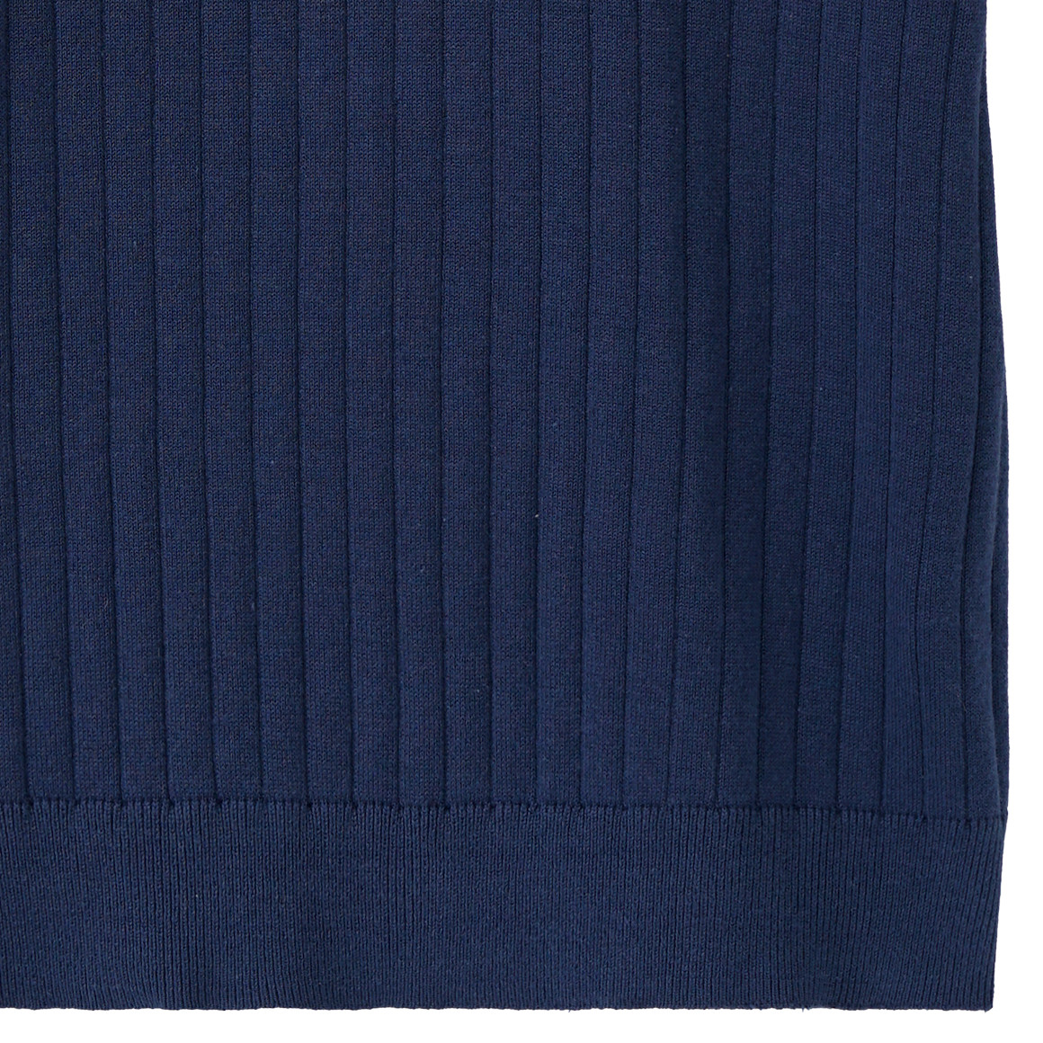 Yigga Jungen Strick-Poloshirt mit Rippstruktur dunkelblau