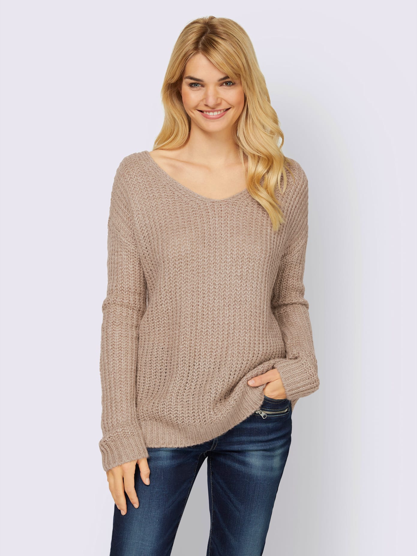 Pull encolure en v flatteuse